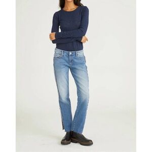 Driftwood Stella Stripe Jeans Side Slit Size 25